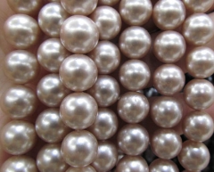 wholesale 3-16mm full strand Pearl Gergous Round ball peach red white dark black yellow red blue mixed jewelry beads