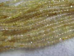 genuine Citrine quartz rondelle gemstones,faceted beads,abacuse yellow clear white brown purple mix micro faceted 2x4 3x5 4x6mm