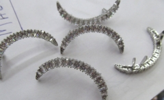 24pcs Micro Pave CZ jewewlry finding Circle CZ Zircon Royal Jewelry for Wedding Bridal Girle Jewelry