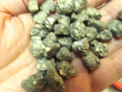 No Drilled --batch 4-30mm 500g wholesale genuine Raw pyrite nuggets bead freeform iron gold chunky g