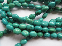 2strands 10-35mm high quality turquoise gemstone Freeform Egg Nuggets Green blue yellow loose beads