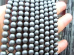 wholesale 5strands 2-10mm Hematite gem Titanium plated ,round ball grey blue silver,gold,gunmet