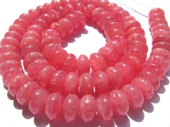 high quality Argentina Rhodochrosite round rondelle abacu loose gemstone beads 3x5 4x6 5x8 6x10mm fu