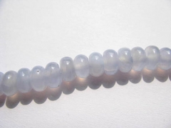 genuine chalcedony 2strands 4-10mm Natural Blue Chalcedony Beads rondelle abacus jewelry bead