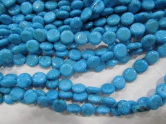 turquoise Beads Turquoise stone coin disc roundel blue Green white jewelry making Bead 6-30mm full strand