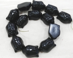 black turquoise 15-30mm full strand Howlite Turquoise buddha carved multicolor rainbow turquoise necklace beads