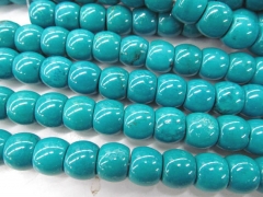 Turquoise High quality 4-8mm full strand drum barrel blue blackjewelry Bead