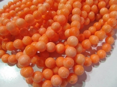 5strands 3 4 6 8 10 12mm oranger Jade Beads Round Ball Polished Asssortment jewelry Loose bead