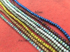 5strands 3-8mm Hematite gem Titanium plated ,rondelle pinwheel faceted gray blue silver,gold,gunmetal,purple,brozne mixed loose