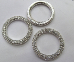 24pcs Micro Pave CZ jewewlry finding Circle CZ Zircon Royal Jewelry for Wedding Bridal Girle Jewelry