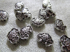 high quality 100pcs Butterfly Charms Alloy spacer Antique silver charms,Silver OX Beach finding ,lead nickel Animals carved