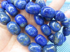 2strands 6x12mm genuine Lapis Lazuli Gemstone ,rice lapis bead Barrel Drum blue gold loose bead