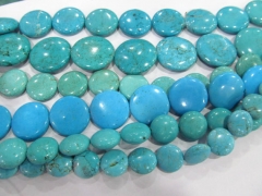 turquoise Beads Turquoise stone coin disc roundel blue Green white jewelry making Bead 6-30mm full s