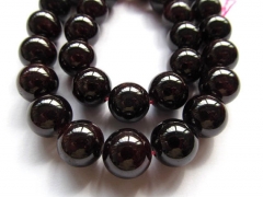 wholesale 2strands 2-12mm genuine garnet gemstoner round ball deep red Burgundy jewelry beads