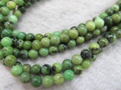 wholesale 4-12mm full strand Natural chrysoprase gems Round Ball green jewelry beads