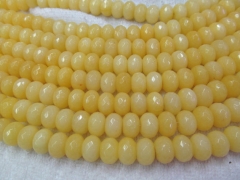 jade crsytal jade stone Jasper gems rondelle abacus wheel faceted lemon yellow oranger loose bead 3x4-12x16mm full strand