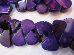 purple Coral Teardrop Drop Freeform yellow blue green Red smooth flat Bamboo Coral beads 8-18mm full