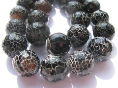 2strands 8-14mm Gorgeous Natural grey gray black Frosted Agate Gemstone Matte Round Loose Beads Mult