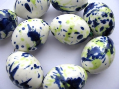 50%off-- 40x50mm full strand polymer Clay egg oval olive pendant beads