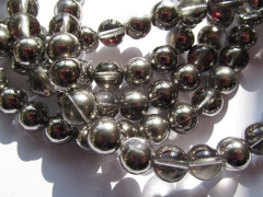 bulk Rock Crystal quartz black white pink blue champagne beads round ball beads wholesale beads 4-14