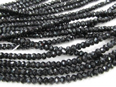 black jet crystal 5strands 3x4 4x6 5x8 6x10mm Crystal like gorgous Rondelle Abacus Faceted loose bea