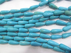 5strands 8-20mm howlite turquoise stone teardrop drop peach wholesale loose bead black turquoise bea