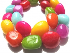 wholesale 2strands 8-25mm Rainbow jade bead freeform nuggets chips jewelry loose beads