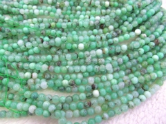 2strands 6mm Natural chrysoprase Opal gems Round Ball green jewelry beads