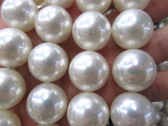 Peach matte pearl 14 16mm full strand Pearl Gergous Round ball white dark black yellow red blue mixe