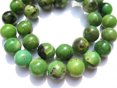 high quality  12-20mm full strand Natural chrysoprase gems Round Ball green chrysoprase beads