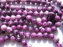 Wholesale 2strands 3 4 6 8 10 12mm sugilit Jade Beads Round Ball polished purple black Asssortment j