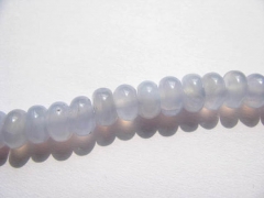 genuine chalcedony 4-10mm full strand Natural Blue Chalcedony Beads rondelle abacus chalcedony beads