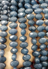 Wholesale Jade evil horse eye marquise oval egg Faceted Bead Sapphire Blue mixed making supplies 10x