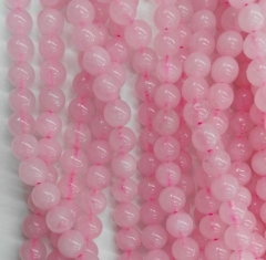 25%off--2-16mm full strand genuine pink rose rock quartz round ball beads,yellow clear white brown s