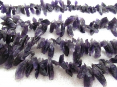 high quality 15-35mm full strand Raw cap amethyst quartz Natural rock Quartz nuggets freeform chips 