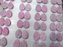 50pcs 10-20mm Titanium Agate beads Druzy Agate teardrop peach oval egg Beads Pendants Drusy Quartz C
