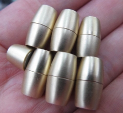 larger hole--Rose gold BRASS Clasp Connectors brass Clasp,rice,barrel,coumn clasp 12pcs 8x16mm