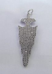 12pcs 18-50mm CZ Micro Pave Diamond Cubic Zirconia teadrop drop earrings Healing Hand sharp spikes a