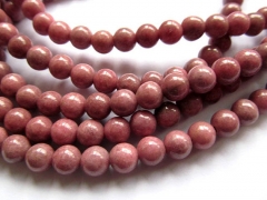 5strands 4-12mm Natural Pink rhodonite gemstone round ball jewelry loose bead