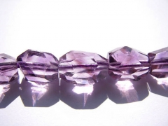 high quality 10x15mm full strand Ametrine quartz Amethyst & gold rock crystal nuggets freeform facet