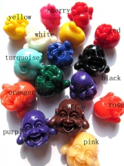 2strands 8-20mm Acrylic resin plastic beads buddha carved mixed jewelry bead