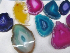 6pcs 40-50mm Brazil Agate Slices Assorted Agate Slice slabe freeform mixed cabochons bead