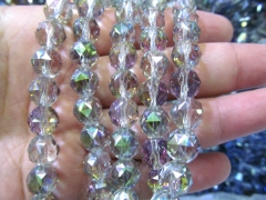 5strands 3-12mm Crystal like gorgous high quality round ball Faceted red blue grey green purple gold