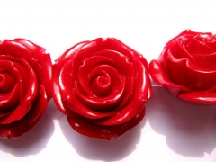 charm beads 20 25 30 36mm full strand Acrylic Resin Platic bead resin jewelry rose fluorial white re