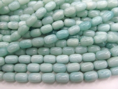 2strands 8x12mm Natual Amazonite stone Amazone bead colum barrel rice amazonite jewelry neckalce bea