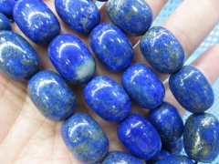 genuine Lapis Lazuli Gemstone ,High quality Barrel Drum Rice blue gold loose bead 8-20mm full strand
