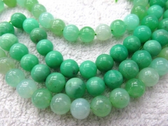 High Quality 4-10mm full strand Natural chrysoprase Opal gems Round Ball green jewelry beads