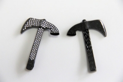 CZ Micro Pave 33x46mm Hammer Connectors