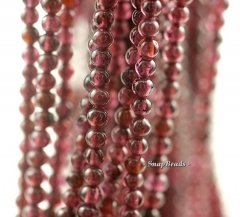 2mm-3mm Red Garnet Gemstone Grade AA Round 2mm-3mm Loose Beads 14 inch Full Strand (90187187-95)