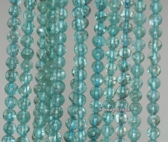 5mm Aqua Blue Apatite Gemstone Grade AAA Round 5mm Loose Beads 7.5 inch Half Strand (90188676-91)